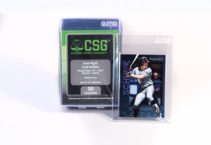 Sports Cards - Semi-Rigid Card Holders - Order Limit 10 per household